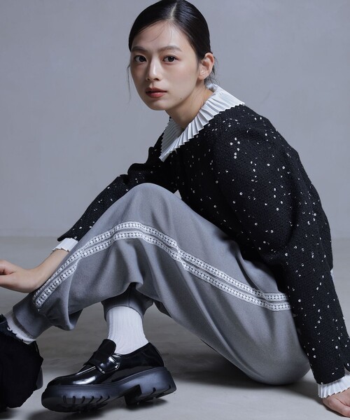 組曲（KUMIKYOKU） ジャケット ノーカラージャケット フラワー