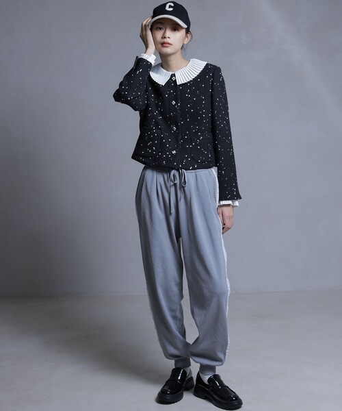 組曲（KUMIKYOKU） ジャケット ノーカラージャケット フラワー