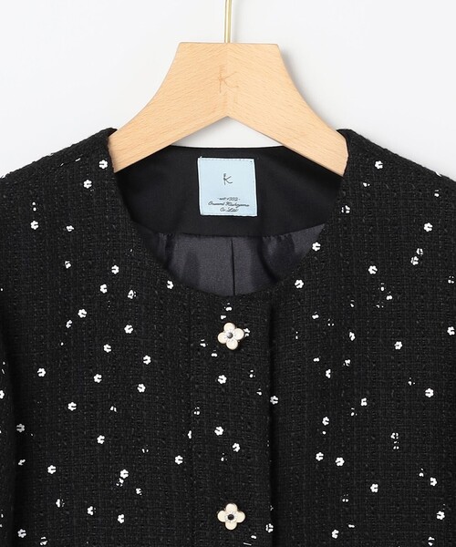 組曲（KUMIKYOKU） ジャケット ノーカラージャケット フラワー