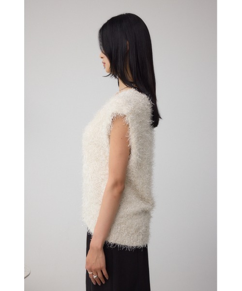 AZUL BY MOUSSY（アズールバイマウジー） ベスト ジレ ラメフェザーV