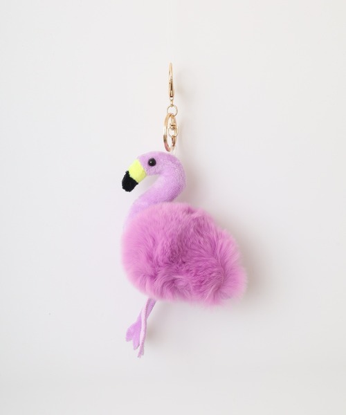 Crossi チャーム フラミンゴファーチャーム flamingo ぬいぐるみ