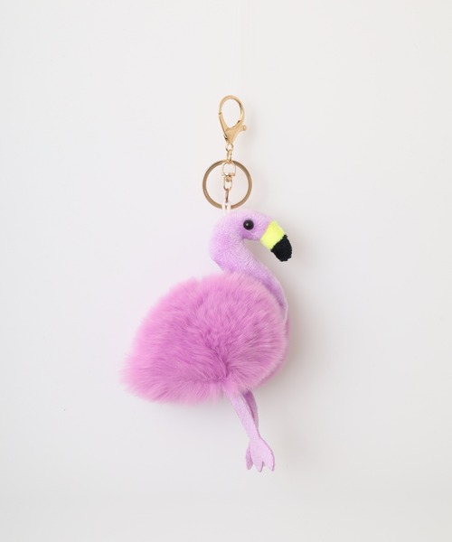 Crossi チャーム フラミンゴファーチャーム flamingo ぬいぐるみ