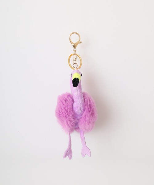 Crossi チャーム フラミンゴファーチャーム flamingo ぬいぐるみ