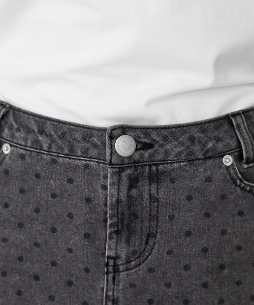 Heart Tattoo デニムスカート Heart Pocket Denim Mini Skirt / ハート