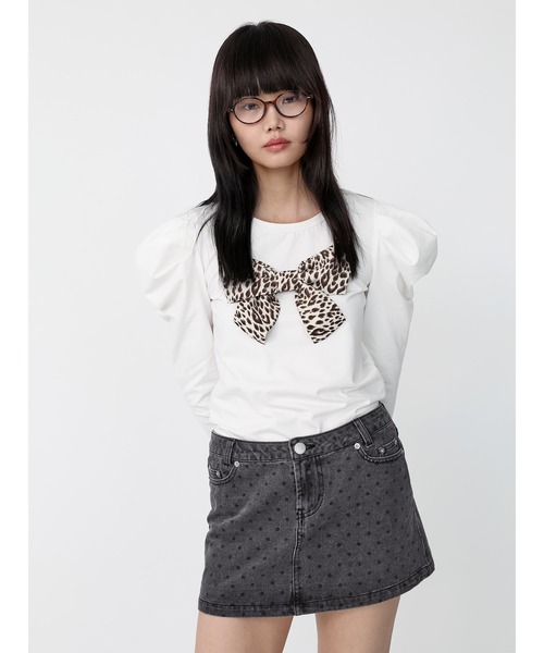 Heart Tattoo デニムスカート Heart Pocket Denim Mini Skirt / ハート