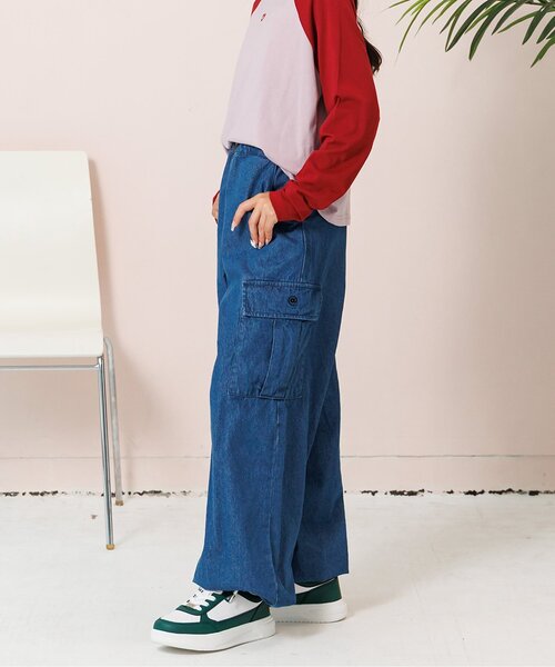 algy（アルジー） パンツ フロントネームカーゴパンツ キッズ 子供服
