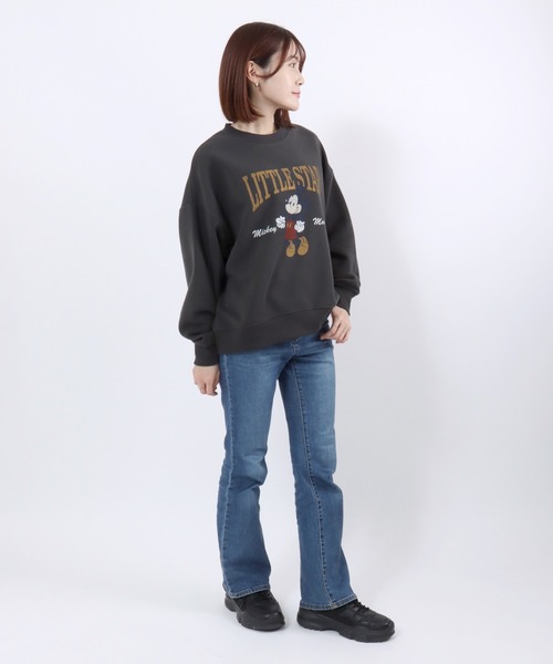 Disney（ディズニー） トレーナー スウェット 裏起毛 キャラクター 