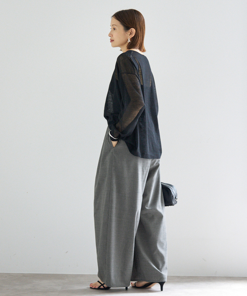 IENA（イエナ） スラックス パンツ TW コクーンパンツ レディース