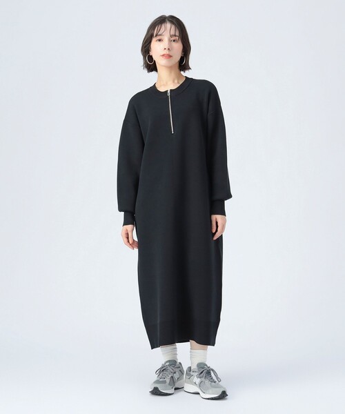 BEAMS HEART（ビームス ハート） ワンピース スウェットライク ハーフ