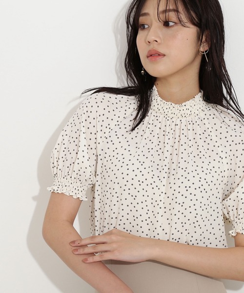 「NATURAL BEAUTY BASIC」 半袖ブラウス MEDIUM ブルー系その他6 レディース_画像4