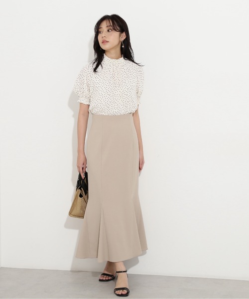 「NATURAL BEAUTY BASIC」 半袖ブラウス MEDIUM ブルー系その他6 レディース_画像6