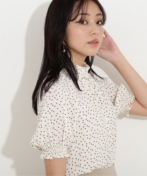 「NATURAL BEAUTY BASIC」 半袖ブラウス MEDIUM ブルー系その他6 レディース_画像7