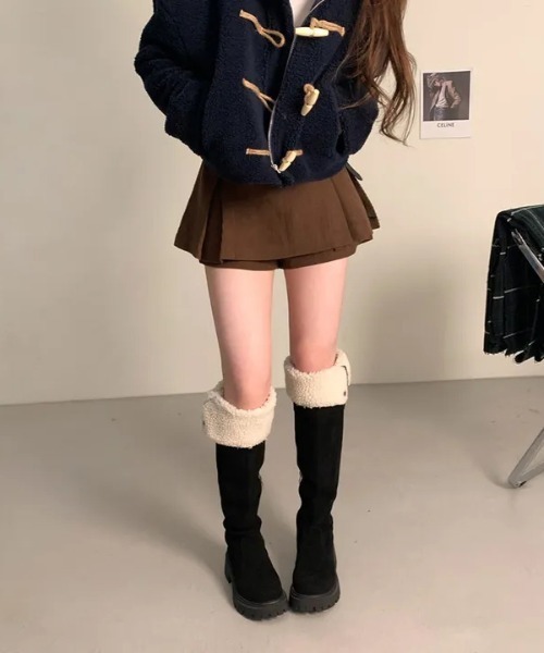 gossip!ロサンゼルス スカート Y2K ベルト付き コーデュロイプリーツ