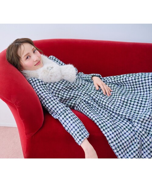 TOCCA（トッカ） ワンピース FROSTED CHECK TWEED ドレス : ZOZOTOWN