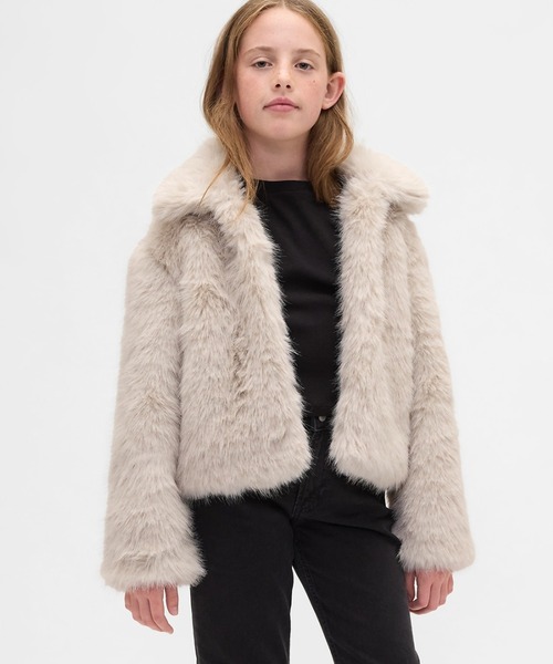 GAP ファーコート GAP（ギャップ） コート アウター リサイクル フェイクファー