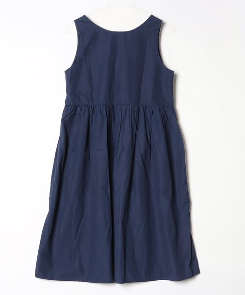 「LE GLAZIK」 ノースリーブワンピース 36 ネイビー レディース_画像2