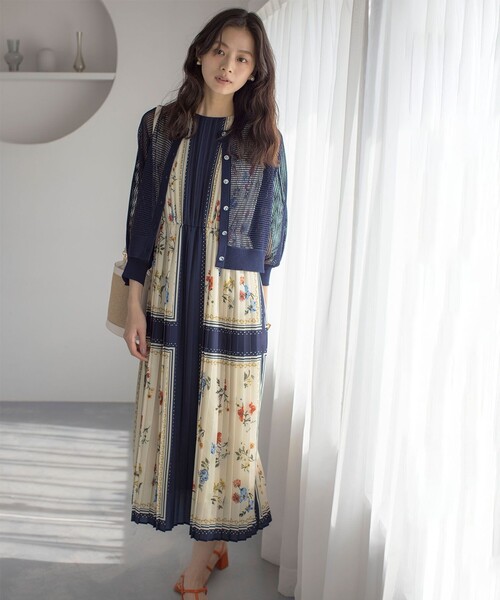 「組曲」 ノースリーブワンピース 5 ベージュ レディース_画像7