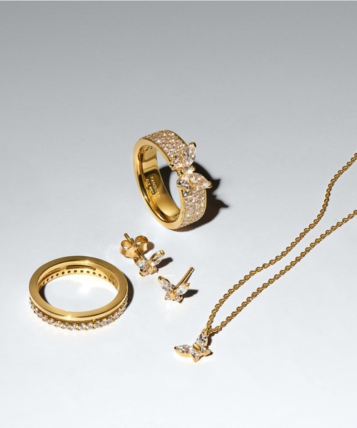 PANDORA（パンドラ） ピアス バタフライ スタッズ ピアス レディース