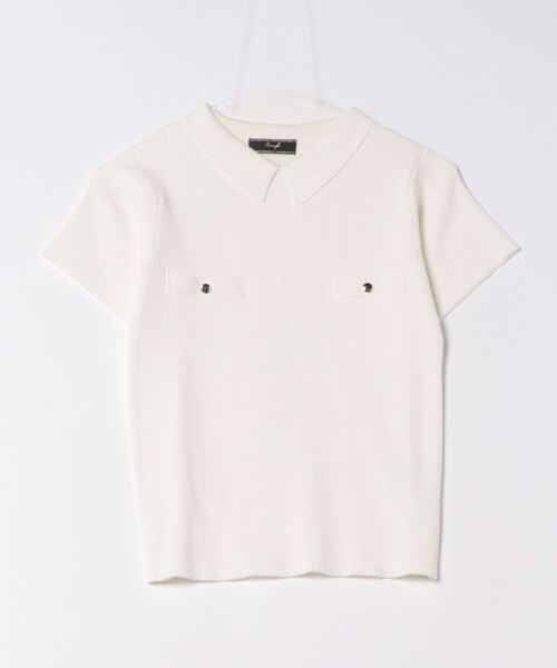 「SWINGLE」 半袖ニット FREE ブラック レディース_画像6