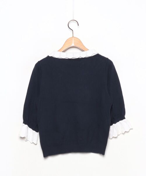 「To b. by agnes b.」 半袖ニット TU ネイビー レディース_画像2
