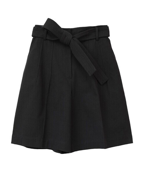 ハーフパンツ パンツ 短パン 「CLANE/クラネ」STITCH BELT HALF PANTS/ステッチベルトハーフパンツ レディース