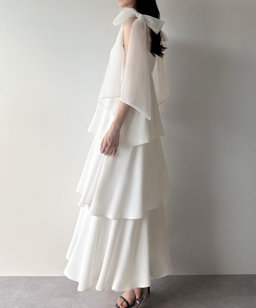 「mipiarl」 キャミソールワンピース SMALL チャコール レディース_画像4