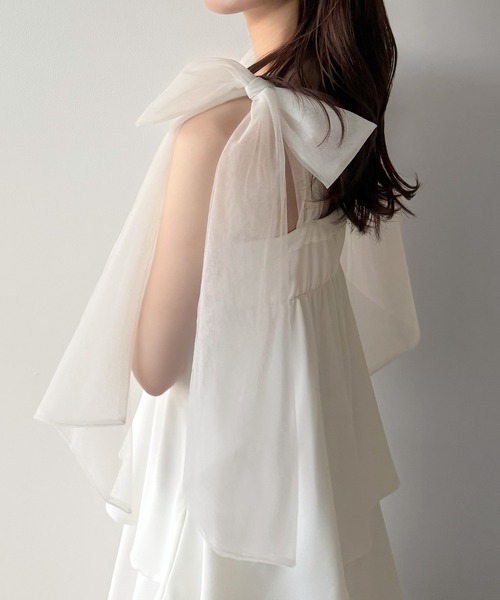 「mipiarl」 キャミソールワンピース SMALL チャコール レディース_画像6