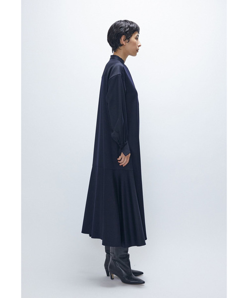 1er Arrondissement ドレス ウールサテンシャツワンピース : ZOZOTOWN