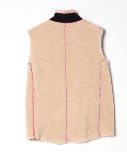 「FilMelange」 ワンポイントベスト - ベージュ メンズ_画像2
