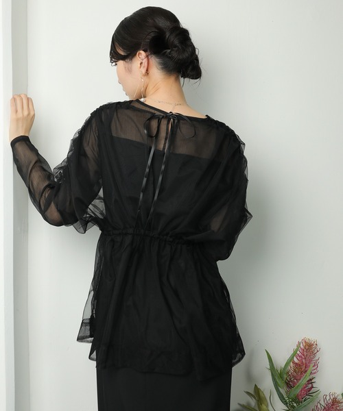 Kana 7分袖ワンピース M ブラック系その他 レディース : ZOZOTOWN