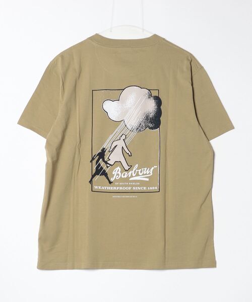 「Barbour」 半袖Tシャツ MEDIUM ネイビー メンズ_画像3