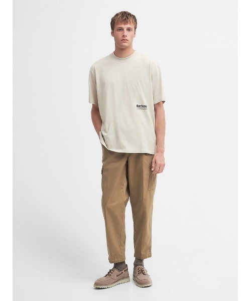 「Barbour」 半袖Tシャツ MEDIUM ネイビー メンズ_画像5