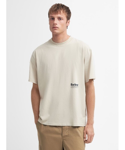 「Barbour」 半袖Tシャツ MEDIUM ネイビー メンズ_画像6