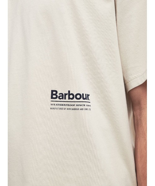 「Barbour」 半袖Tシャツ MEDIUM ネイビー メンズ_画像9
