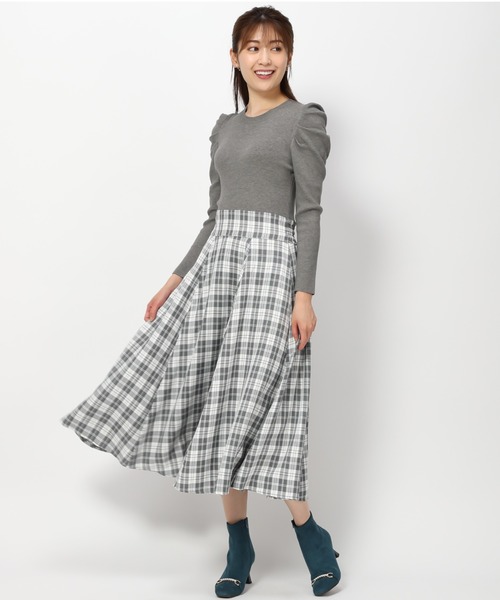 「MISCH MASCH」 ドッキングワンピース M グレー レディース_画像10