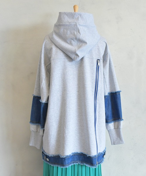 「BITTOKO」 プルオーバーパーカー FREE グレー レディース_画像5