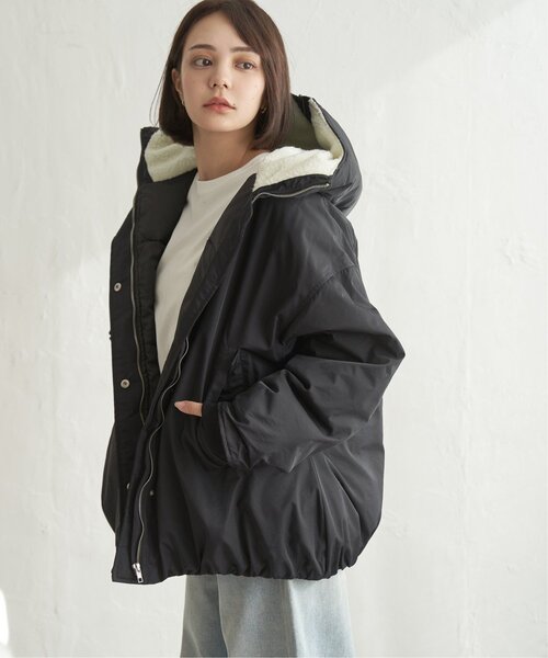 【極美品】LOUNIE ルーニィ　ジャガードバルーンアウター　黒 Outer Collection 主役アウターとの出会い｜LOUNIE（ルーニィ）公式