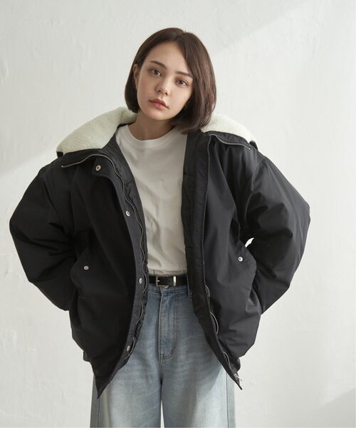 notch. ブルゾン アウター フードボアバルーンブルゾン レディース