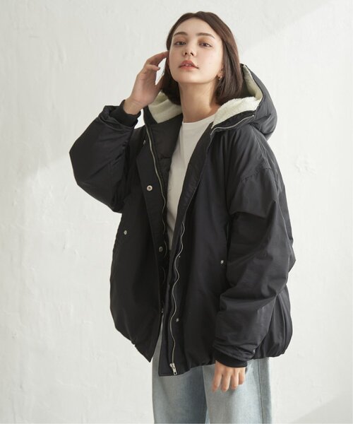notch. ブルゾン アウター フードボアバルーンブルゾン レディース
