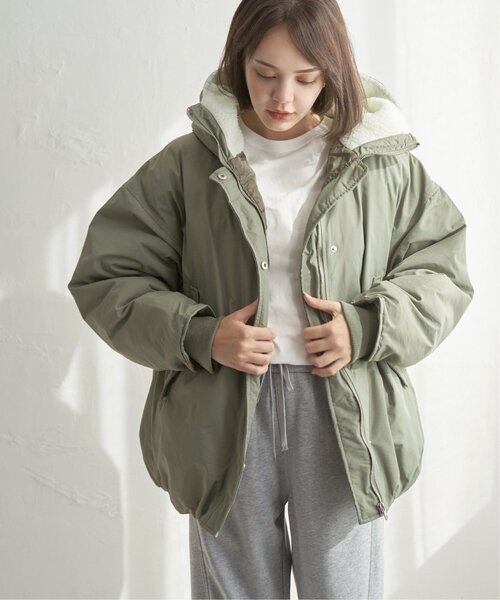 notch. ブルゾン アウター フードボアバルーンブルゾン レディース