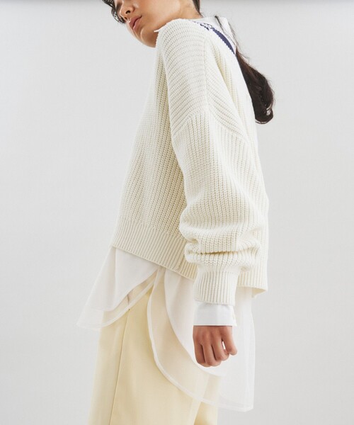 「Diagram」 長袖ニット 36 グリーン レディース_画像5