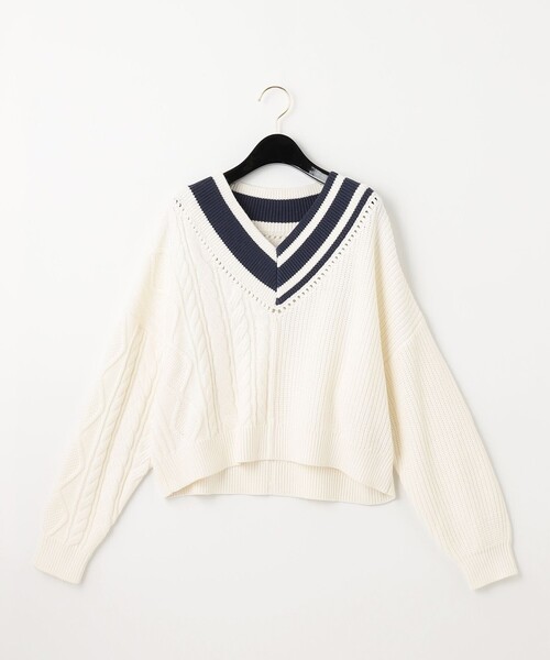 「Diagram」 長袖ニット 36 グリーン レディース_画像9