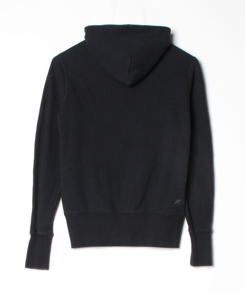 A17216 ループウィラー 吊り編みジップアップパーカー ブラック M A17216 ループウィラー 吊り編みジップアップパーカー ブラック M