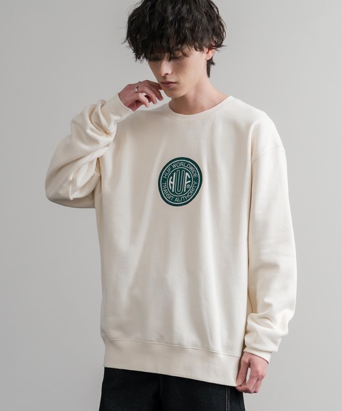 HUF（ハフ） トレーナー スウェット TRANSIT AUTHORITY CREWNECK