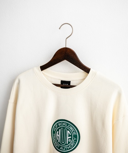 HUF（ハフ） トレーナー スウェット TRANSIT AUTHORITY CREWNECK 