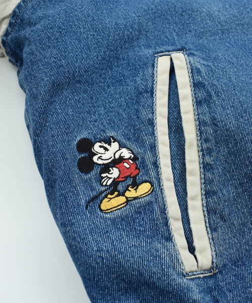 DISNEY VINTAGE スタジャン 「USED」90's Disney ”MICKEY MOUSE” 中綿
