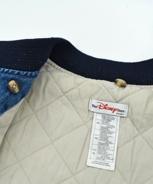 DISNEY VINTAGE スタジャン 「USED」90's Disney ”MICKEY MOUSE” 中綿