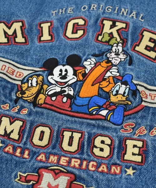 DISNEY VINTAGE スタジャン 「USED」90's Disney ”MICKEY MOUSE” 中綿