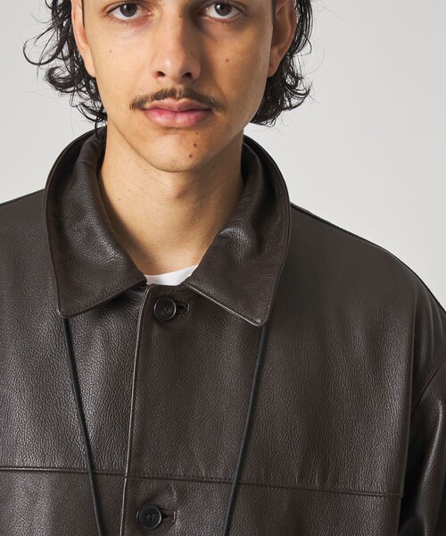 STEVEN ALAN（スティーブンアラン） カバーオール シボ シープレザー