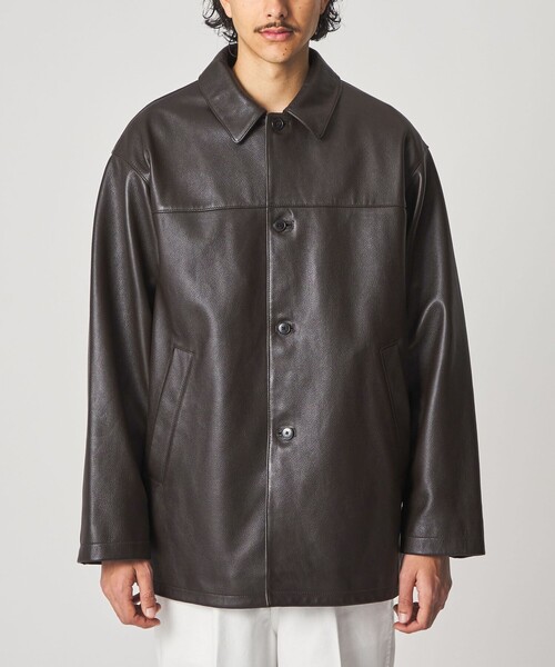 STEVEN ALAN（スティーブンアラン） カバーオール シボ シープレザー